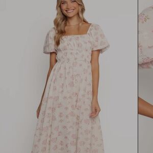 Eowyn Floral Pink Maxi Dress